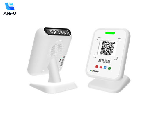 Sistema di pagamento statico POS Voice Speaker Sound Box con codice QR Pagamento per l'industria al dettaglio